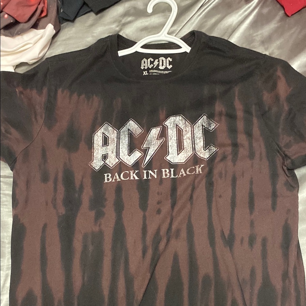 AC/DC Back in Black Tie-Dye T-Shirt